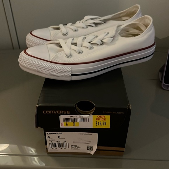 Converse Shoes - NWT White All Star Low Top Converse Sneakers.